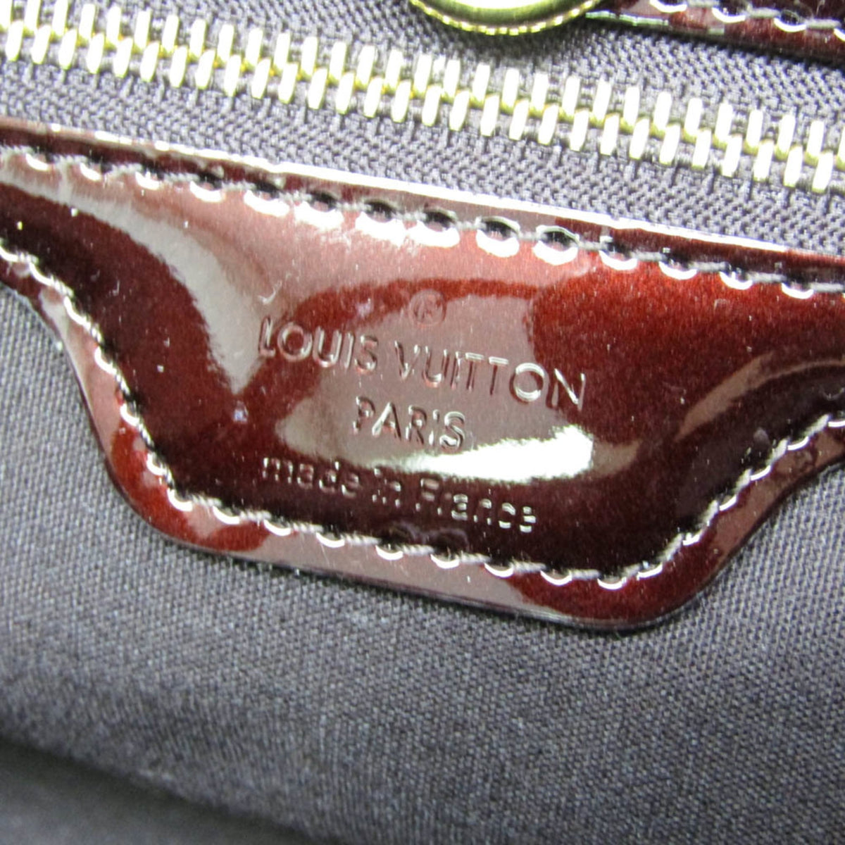 Louis Vuitton Wilshire Monogram Vernis, Burgundy, Patent Leather, Handbag