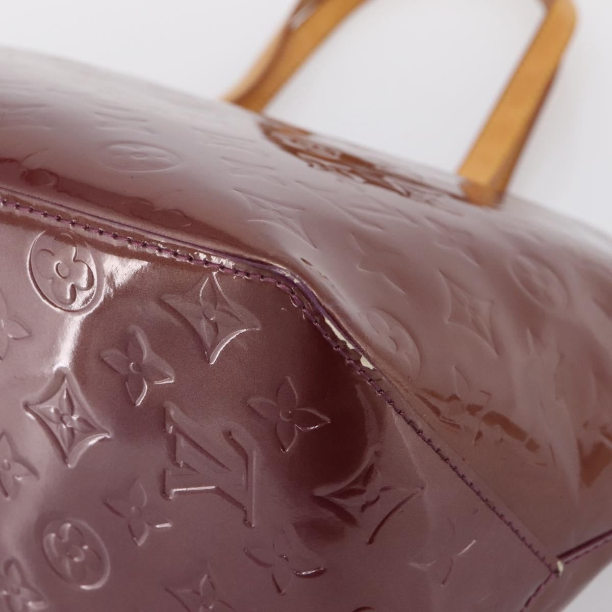 Louis Vuitton Bellevue Monogram Vernis, Purple, Patent Leather, Handbag