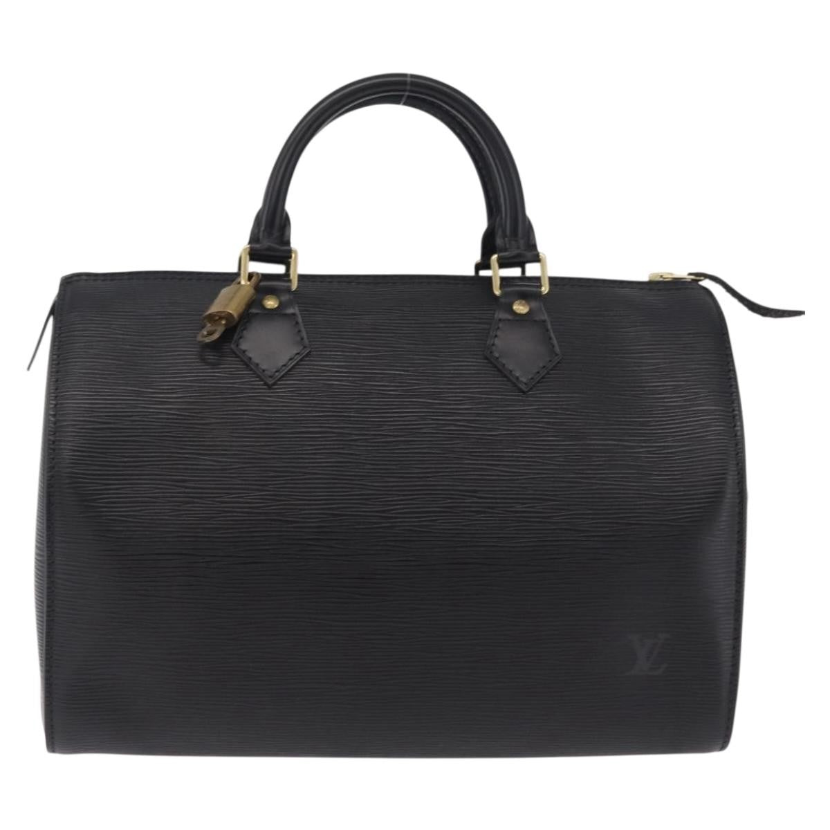 Louis Vuitton Speedy Epi Leather, Black, Leather, Handbag