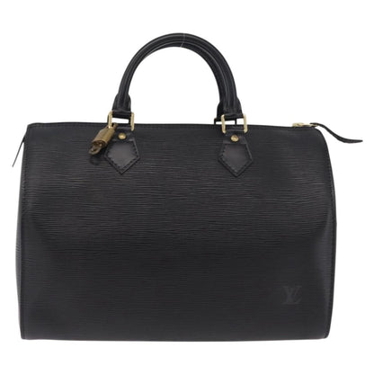 Louis Vuitton Speedy Epi Leather, Black, Leather, Handbag