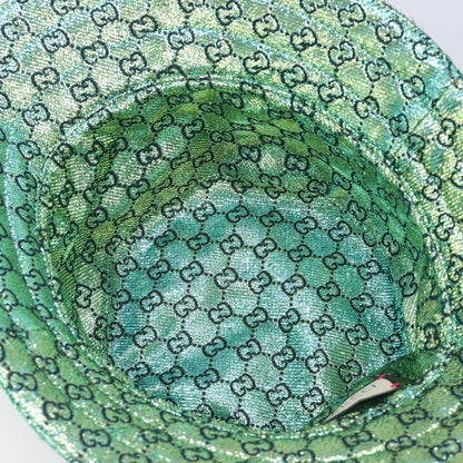Gucci Reversible Bucket Hat Multicolor GG Canvas, Green, Cotton, Head Accessory