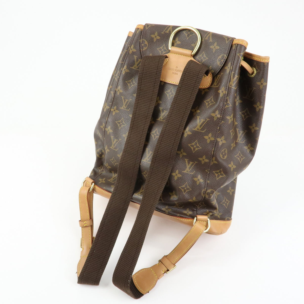 Louis Vuitton Vintage Montsouris Monogram Canvas, Brown, Canvas, Backpack