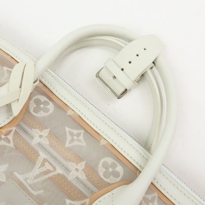 Louis Vuitton Transparence Lockit Mesh and Leather, White, Mesh, Handbag