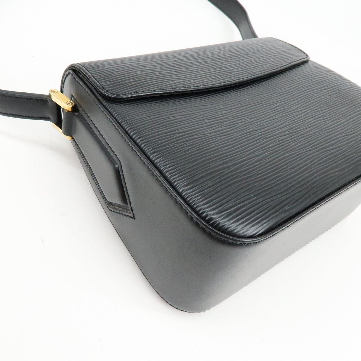 Louis Vuitton Buci Epi Leather, Black, Leather, Handbag