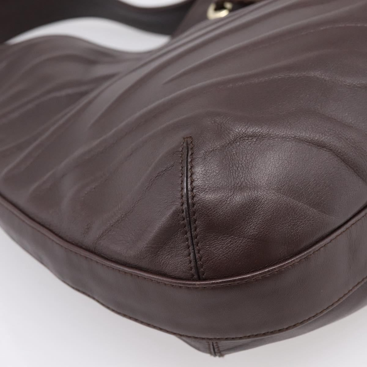 Cartier Panthère Shoulder Leather, Brown, Leather, Shoulder Bag