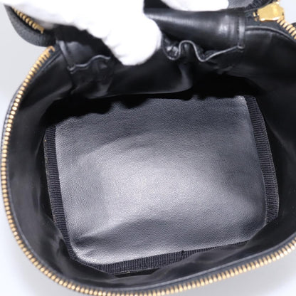 Chanel Vintage Timeless Cosmetic Case Caviar, Black, Leather, Handbag