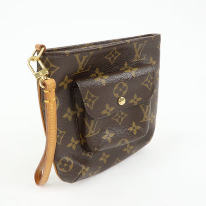 Louis Vuitton Partition Wristlet Clutch Monogram Canvas, Brown, Canvas, Clutch