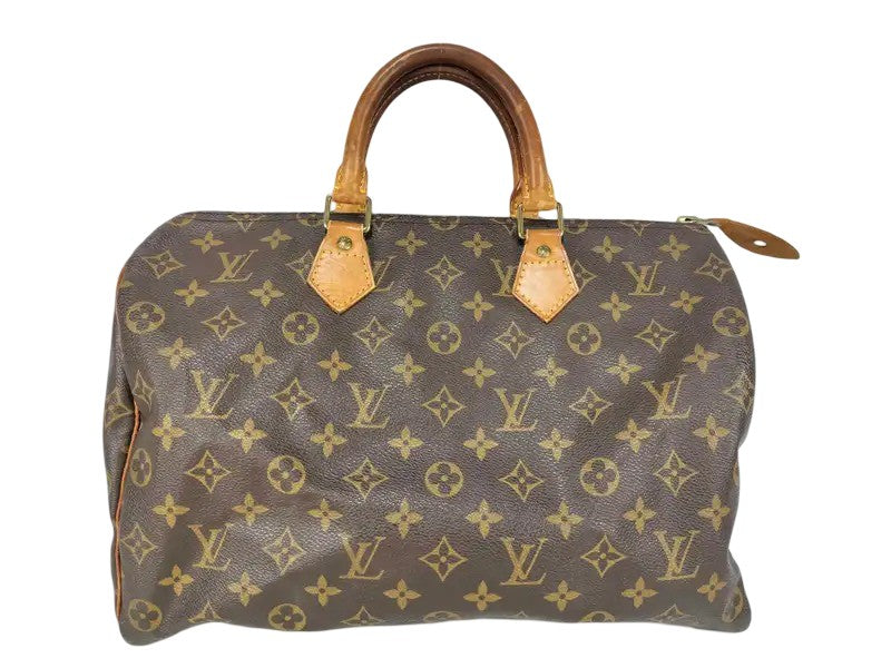 Louis Vuitton Speedy Monogram Canvas, Brown, Canvas, Handbag