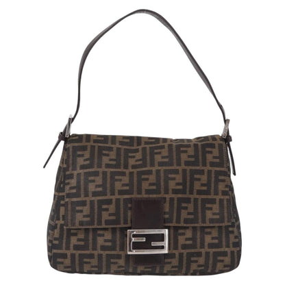 Fendi Zucchino Mamma Baguette Canvas, Multicolour, Canvas, Shoulder Bag