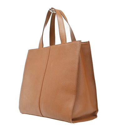 Burberry Vintage Zip Leather, Brown, Leather, Tote Bag