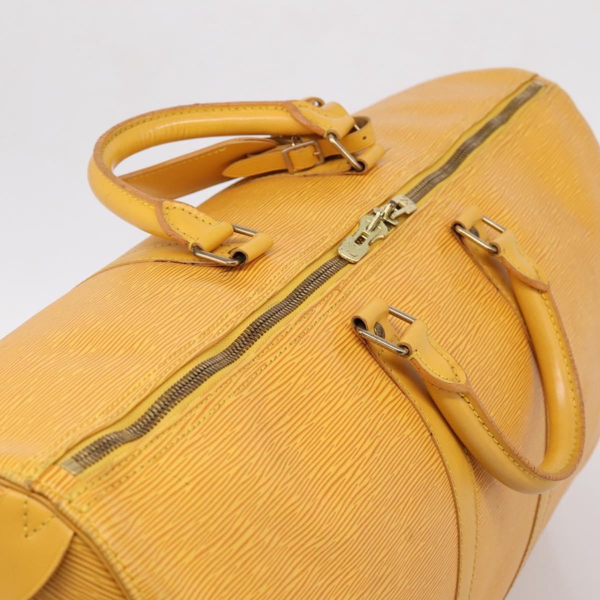 Louis Vuitton Keepall Epi Leather, Yellow, Leather, Travel Bag