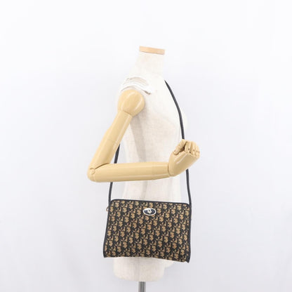 Christian Dior Vintage Trotter Canvas, Navy, Canvas, Shoulder Bag