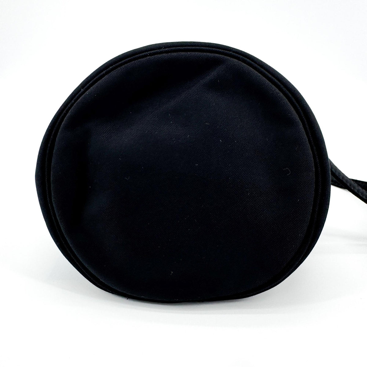 Balenciaga Wheel Drawstring Bucket Nylon, Black, Canvas, Handbag