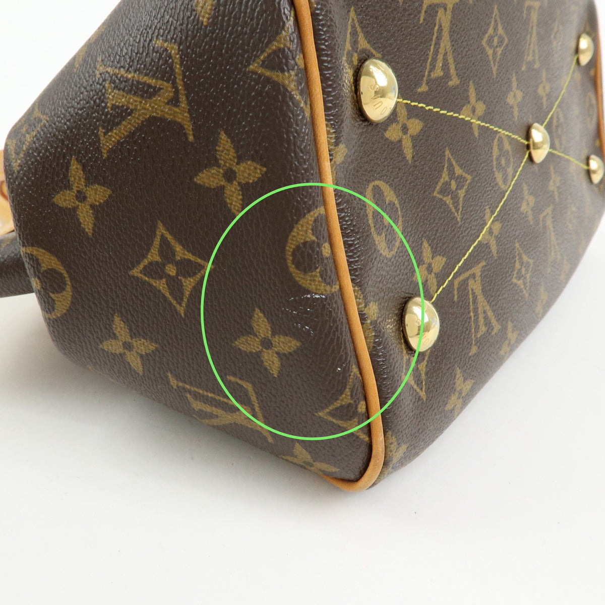 Louis Vuitton Tivoli Monogram Canvas, Brown, Canvas, Handbag