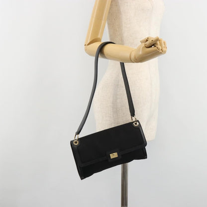 Salvatore Ferragamo Shoulder Bag Canvas, Black, Canvas, Shoulder Bag