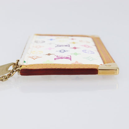 Louis Vuitton Pochette Clés Monogram Canvas, White, Canvas, Wallet