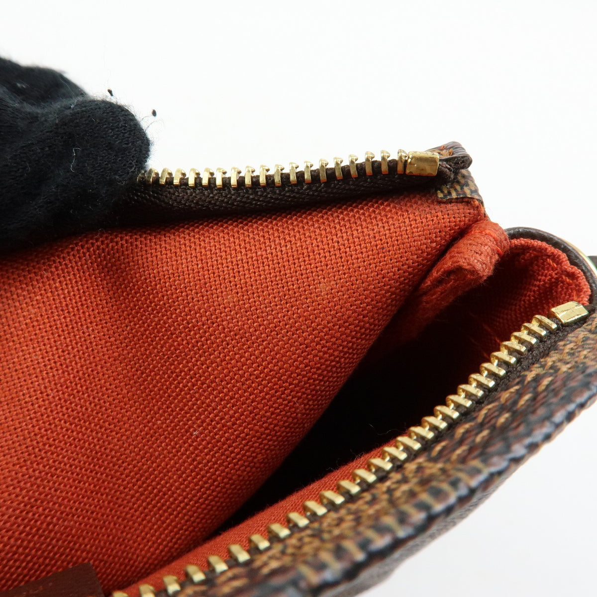 Louis Vuitton Trousse Make Up Damier, Brown, Canvas, Clutch