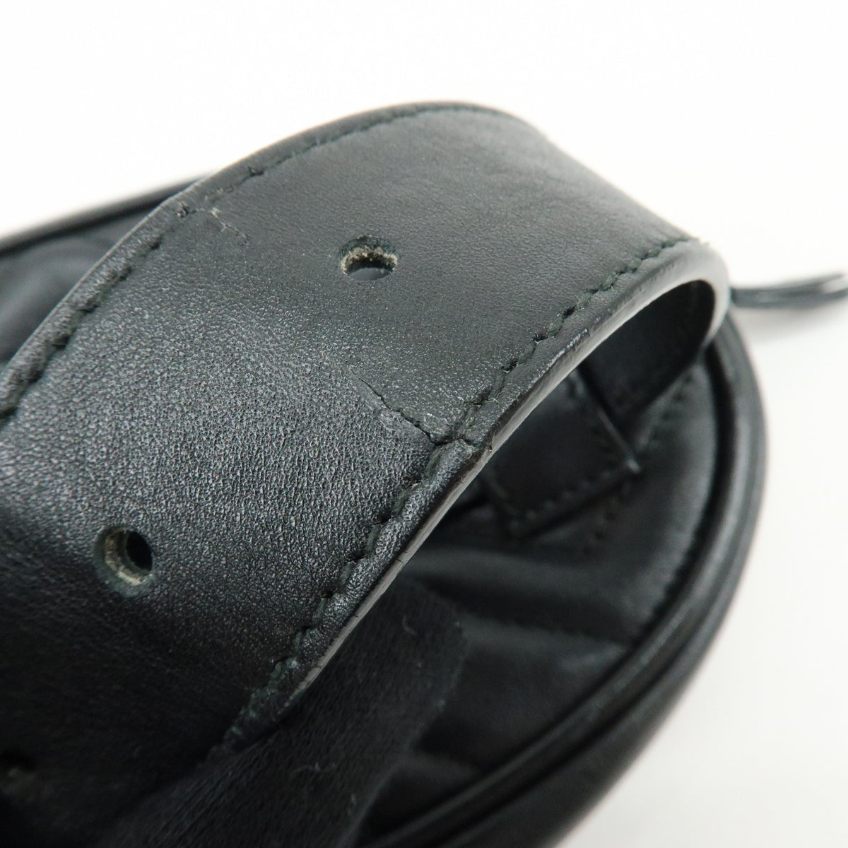 Gucci GG Marmont Belt Matelasse Leather, Black, Leather, Handbag
