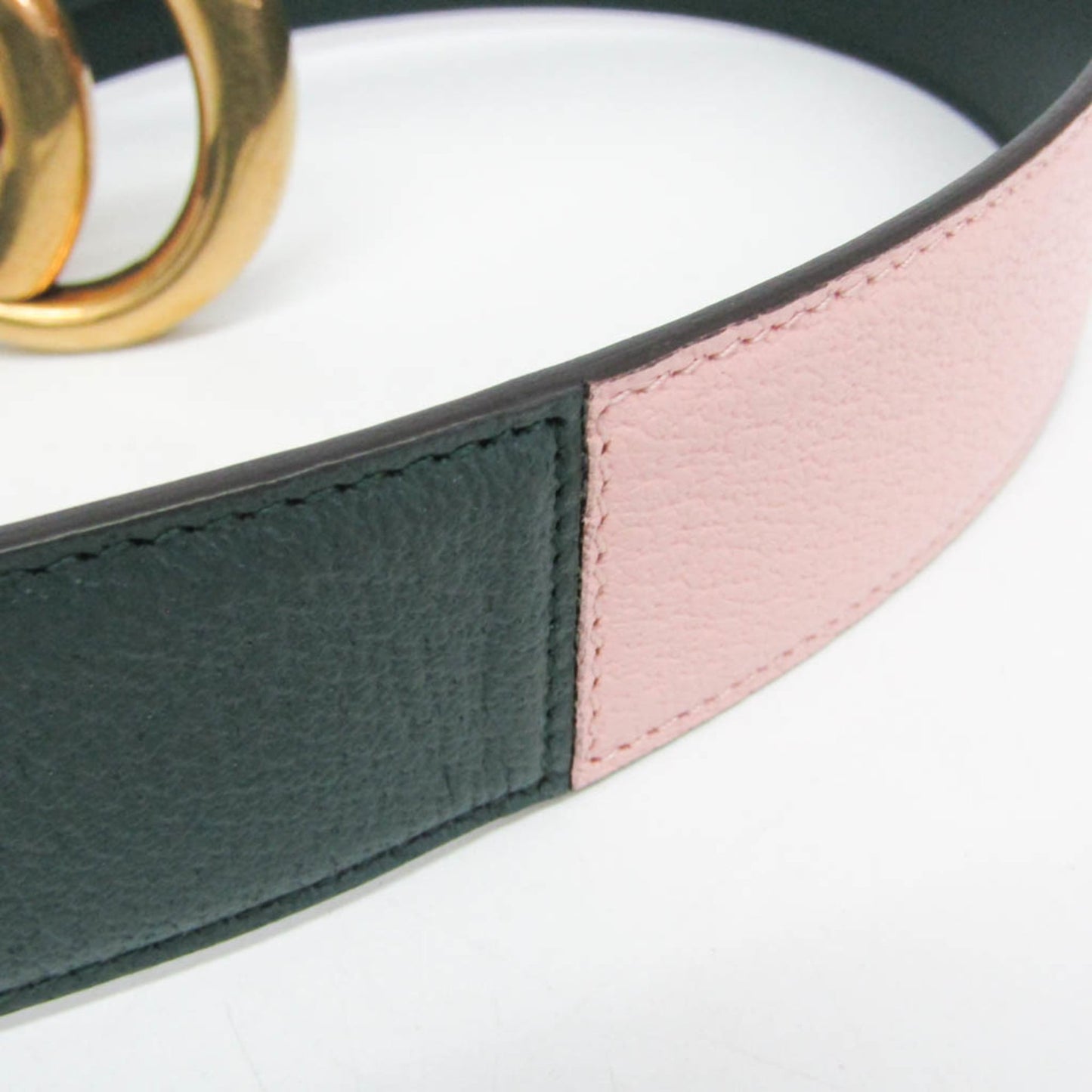 Gucci GG Marmont Reversible Belt Leather, Green, Leather, Belt