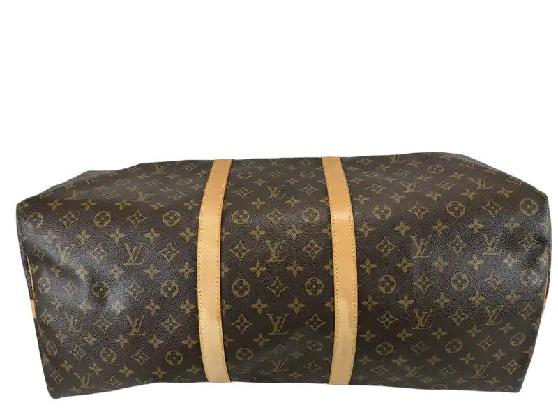 Louis Vuitton Keepall Monogram Canvas, Brown, Canvas, Travel Bag