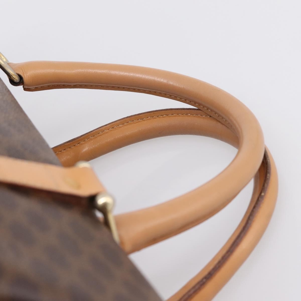 Celine boston Macadam Canvas, Brown, Canvas, Travel Bag