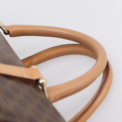Celine boston Macadam Canvas, Brown, Canvas, Travel Bag