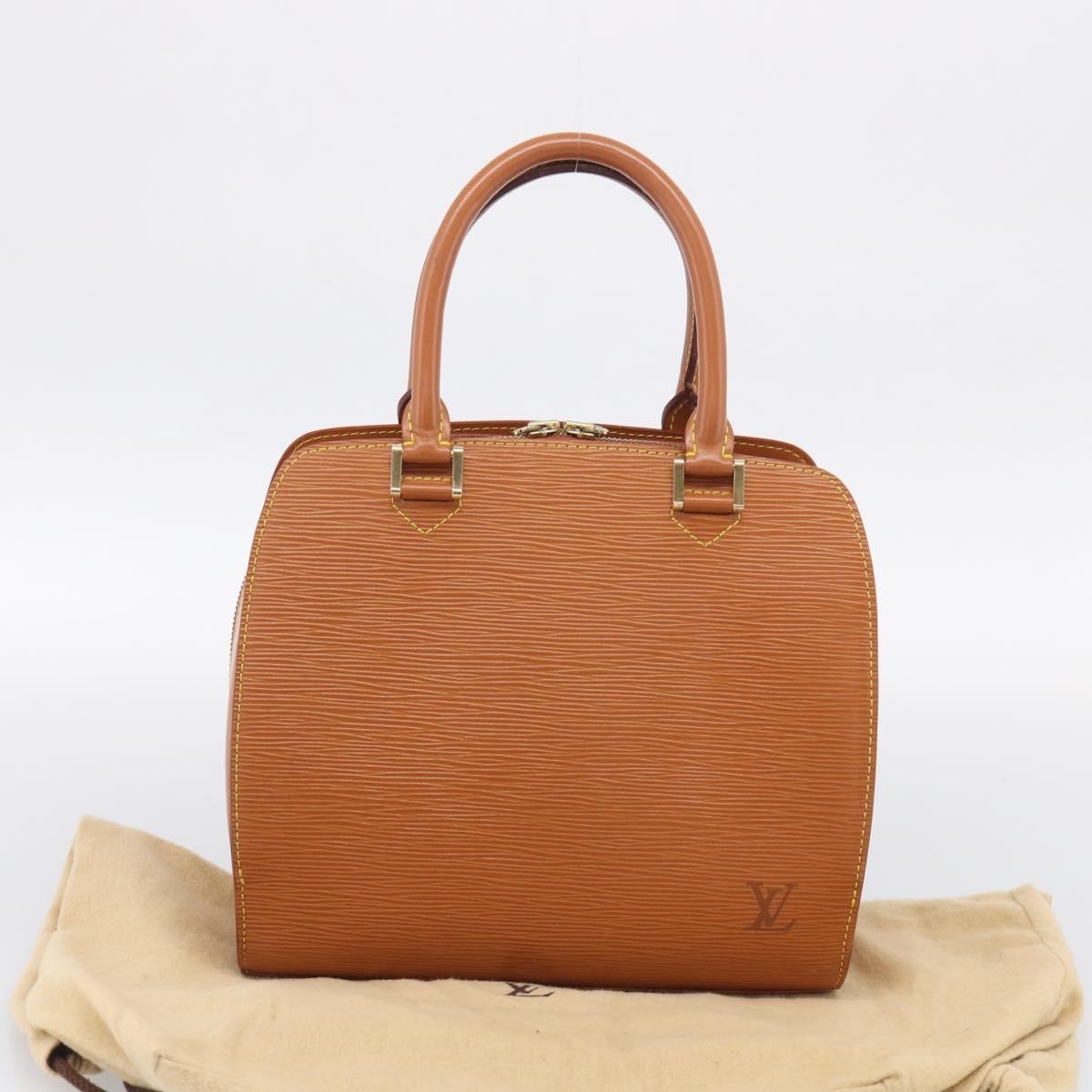 Louis Vuitton Pont Neuf Epi Leather, Gold, Leather, Handbag
