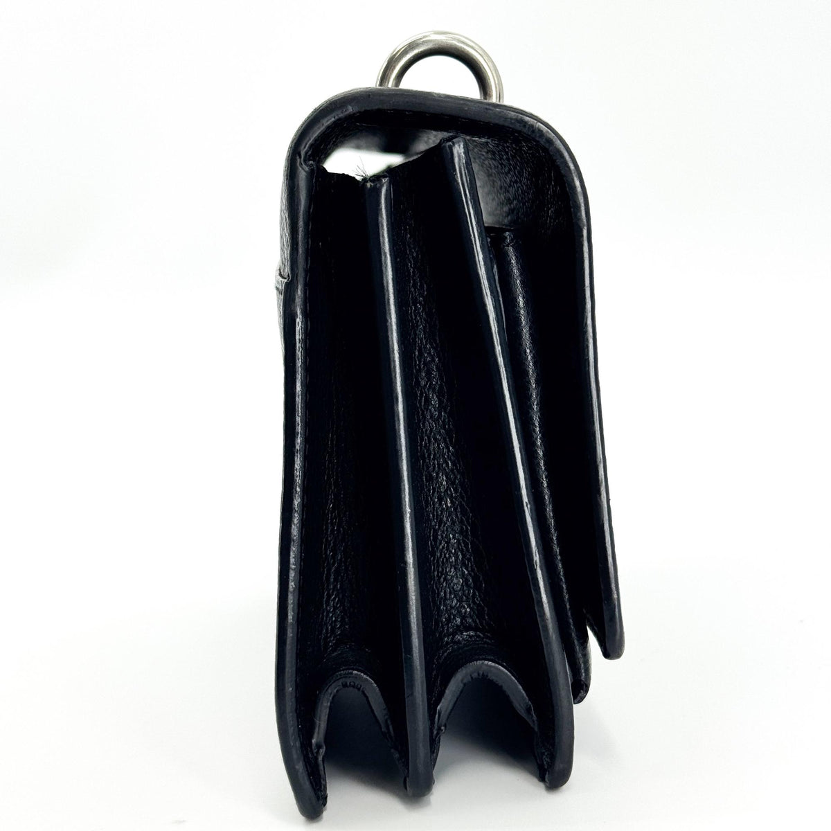 Saint Laurent Sunset Leather, Black, Leather, Crossbody Bag
