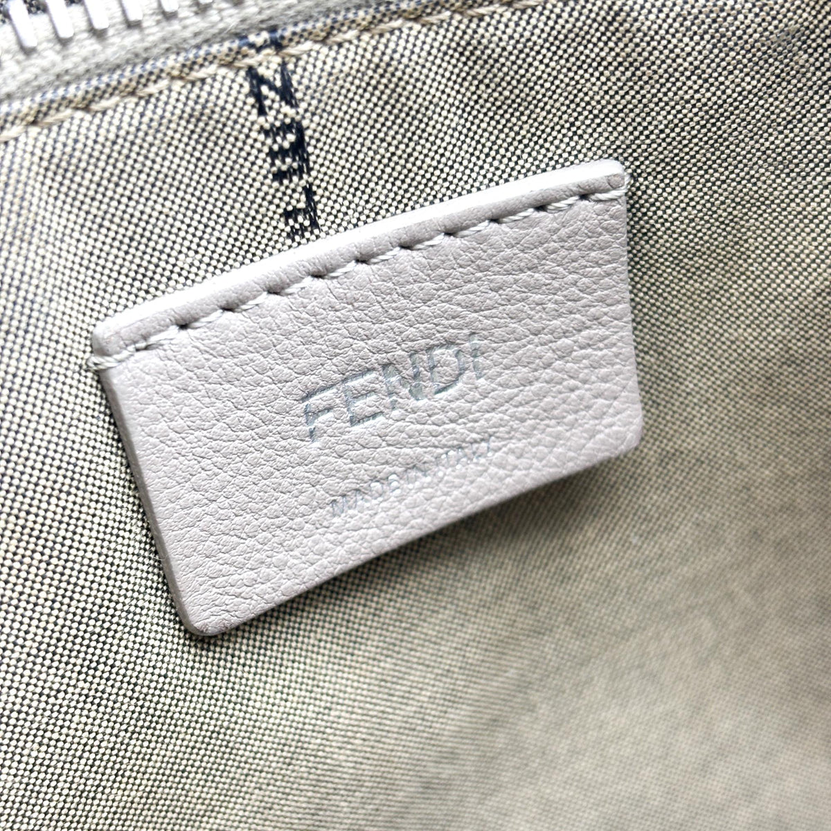 Fendi By The Way Satchel Calfskin, Beige, Leather, Handbag