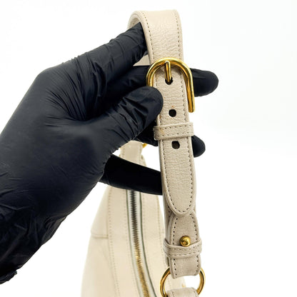 Gucci Aphrodite Leather, Beige, Leather, Shoulder Bag