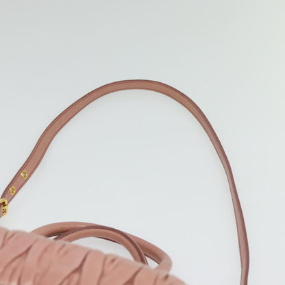 Miu Miu Madras Bowler Bag Matelasse Leather, PINK, LEATHER, Handbag