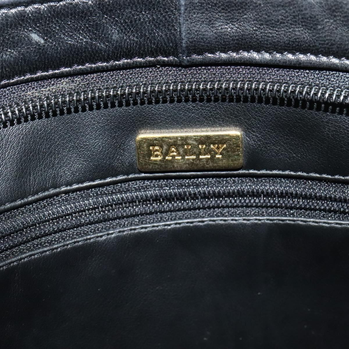 Bally Vintage Quilted leather, Black, Leather, Shoulder Bag