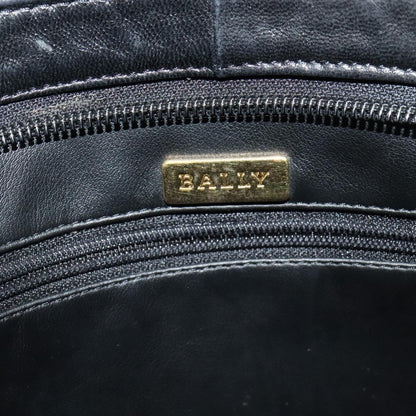 Bally Vintage Quilted leather, Black, Leather, Shoulder Bag