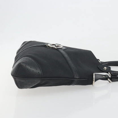 Gucci Reins Web Canvas, Black, Canvas, Shoulder Bag