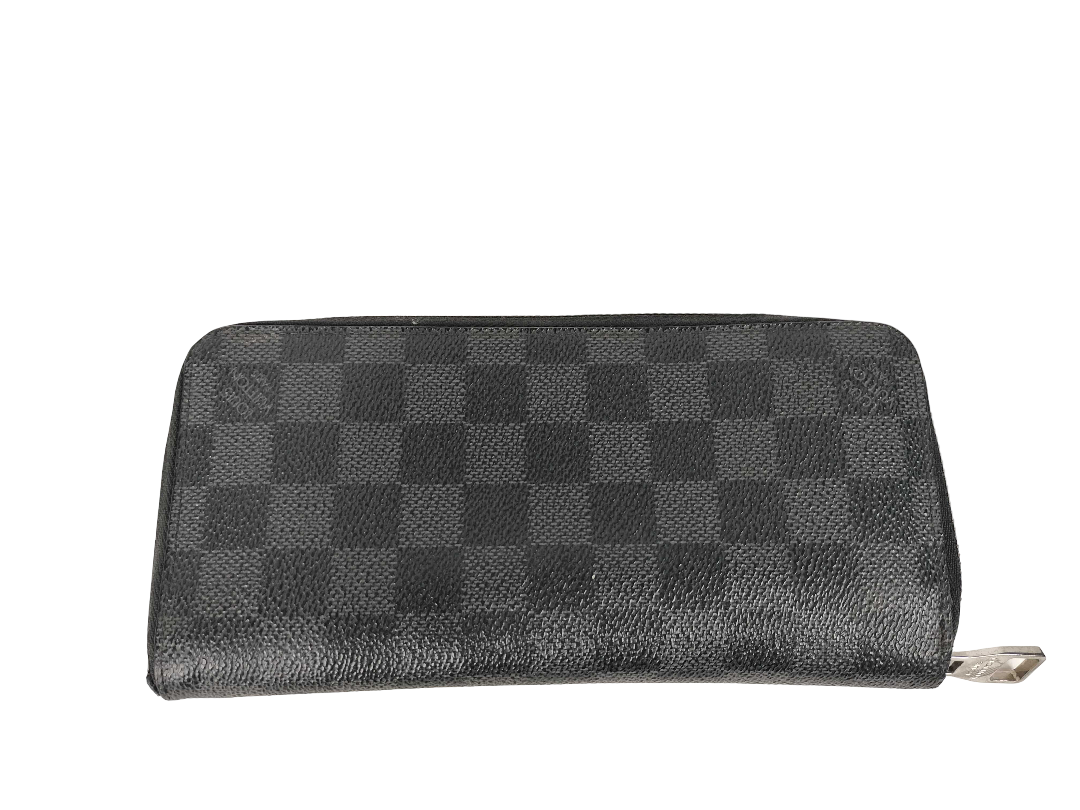 Louis Vuitton Zippy wallet vertical Damier Graphite, Black, Canvas, Wallet