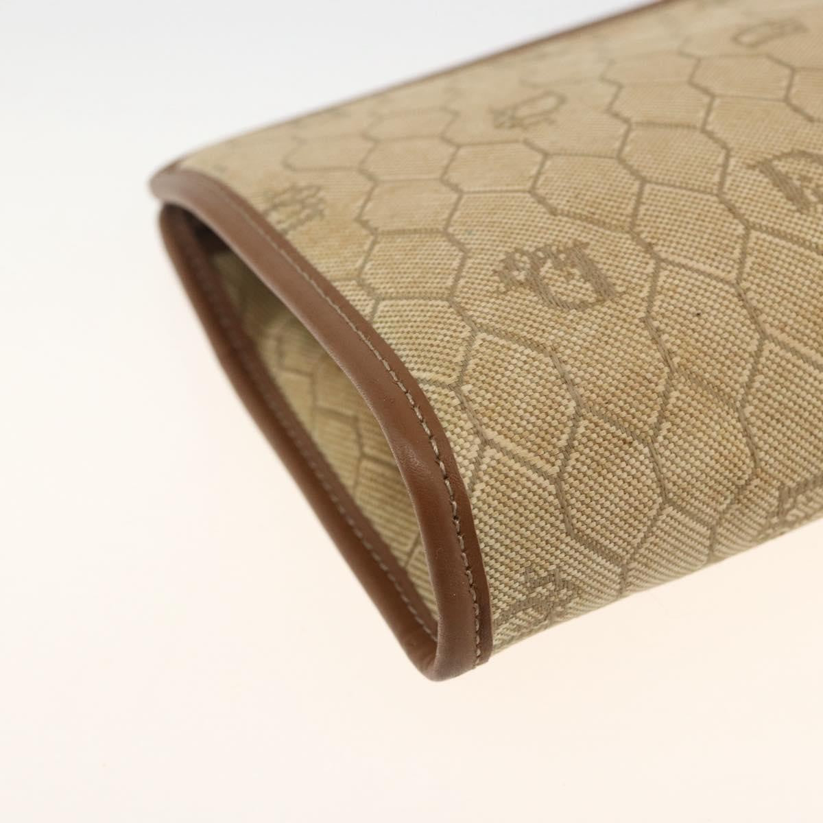 Christian Dior Vintage honeycomb clutch Canvas, Beige, Canvas, Clutch