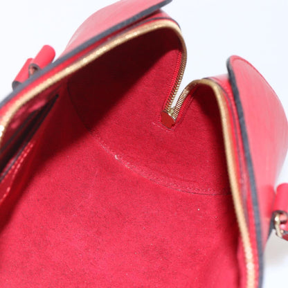 Louis Vuitton Soufflot Handbag Epi Leather, RED, LEATHER, Handbag