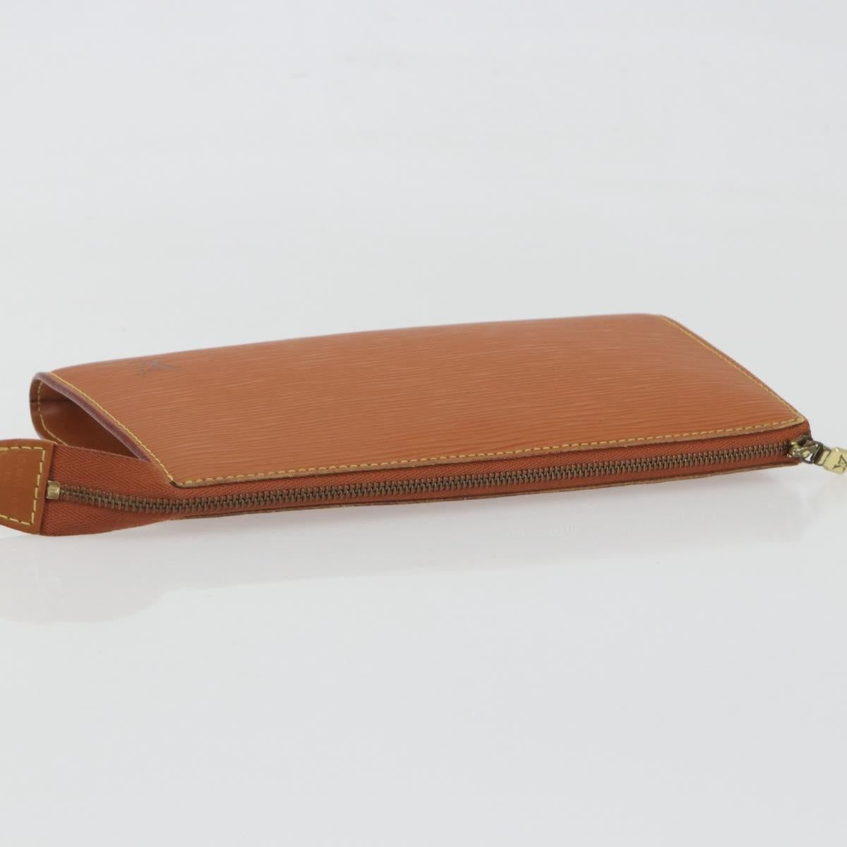 Louis Vuitton Pochette Accessoires Epi, Brown, Leather, Clutch