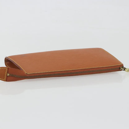 Louis Vuitton Pochette Accessoires Epi, Brown, Leather, Clutch