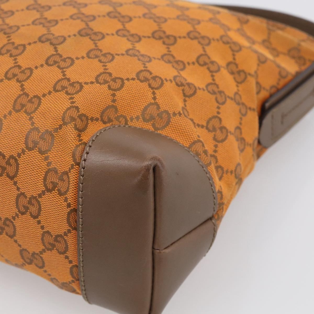 Gucci Shoulder Canvas, Orange, Canvas, Shoulder Bag