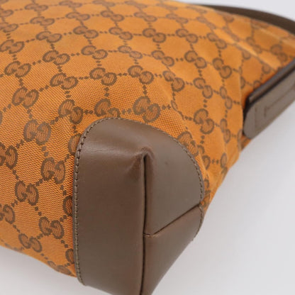 Gucci Shoulder Canvas, Orange, Canvas, Shoulder Bag