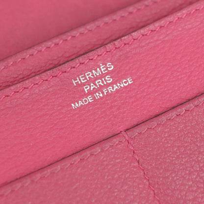 Hermes Dogon Duo Combined Leather, Pink, Leather, Wallet