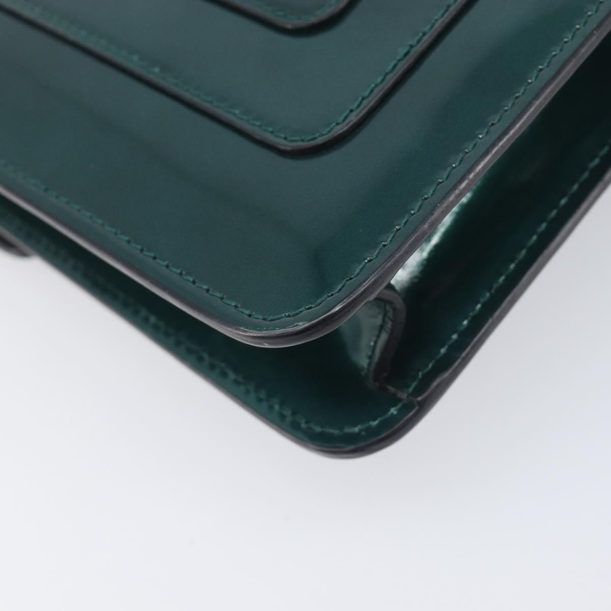 Bvlgari Serpenti Forever Patent, Green, Patent Leather, Shoulder Bag