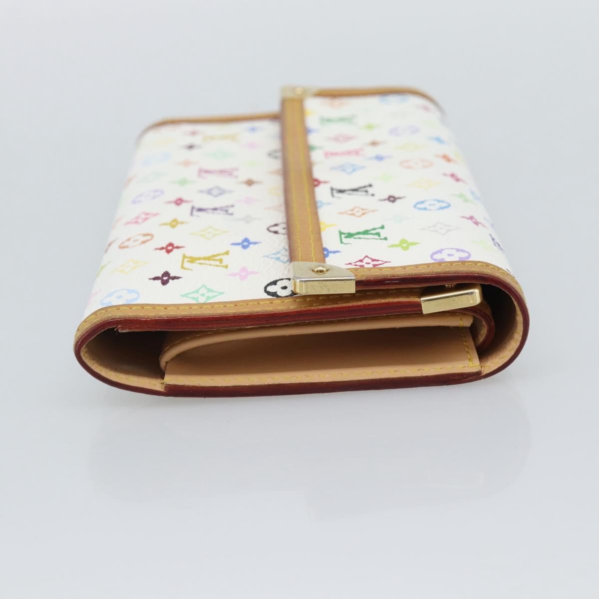 Louis Vuitton Porte Tresor International Monogram Multicolor, White, Canvas, Wallet