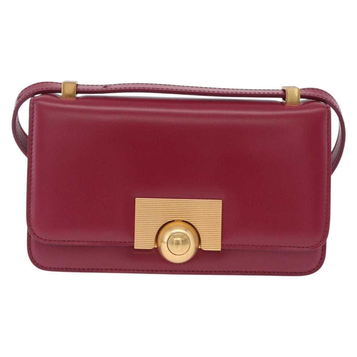 Bottega Veneta BV Classic Spazzolato Leather, Red, Leather, Handbag