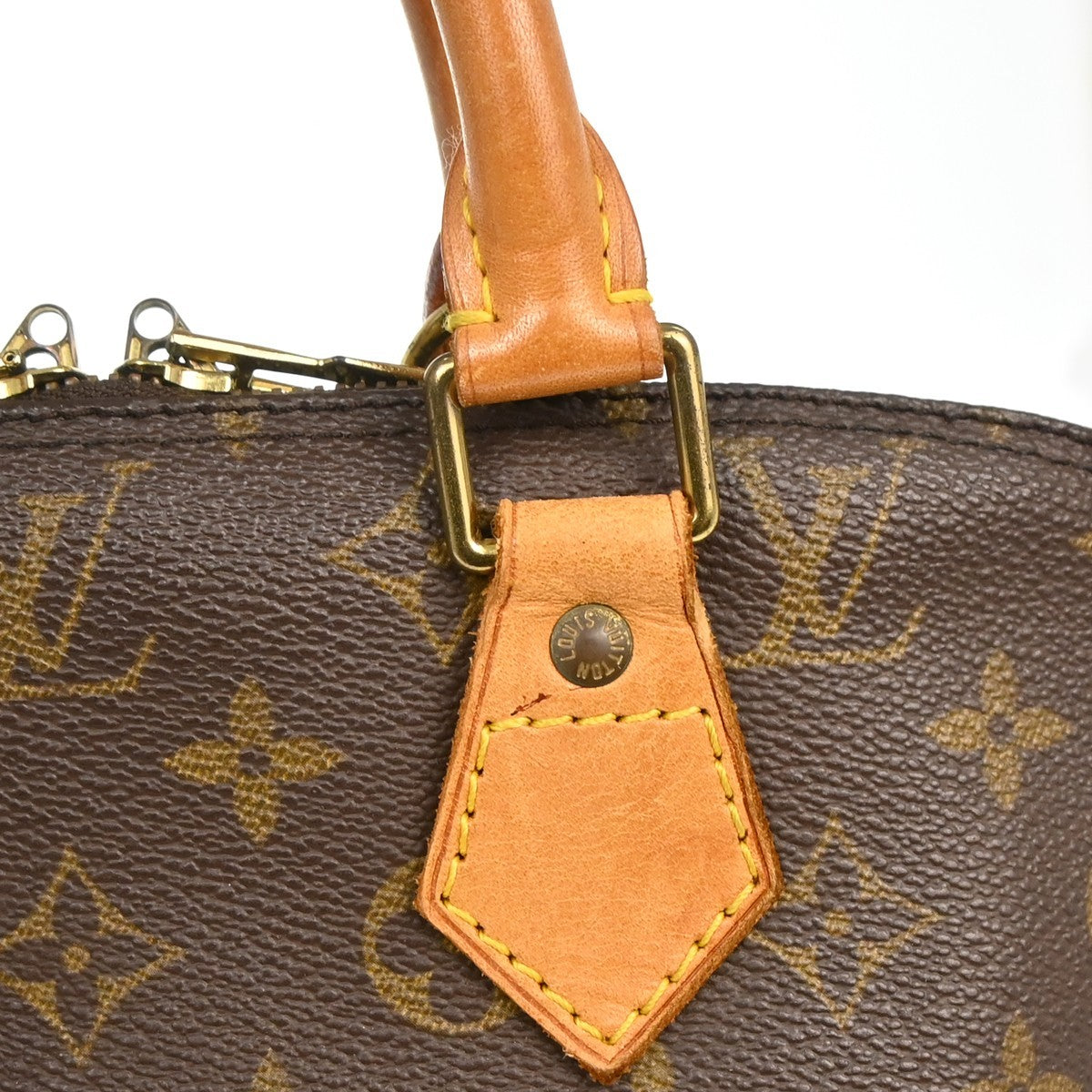 Louis Vuitton Alma Monogram Canvas, Brown, Canvas, Handbag
