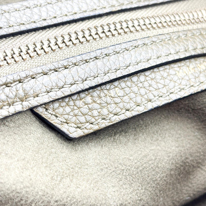 Celine Luggage Smooth Leather, Khaki, Leather, Handbag