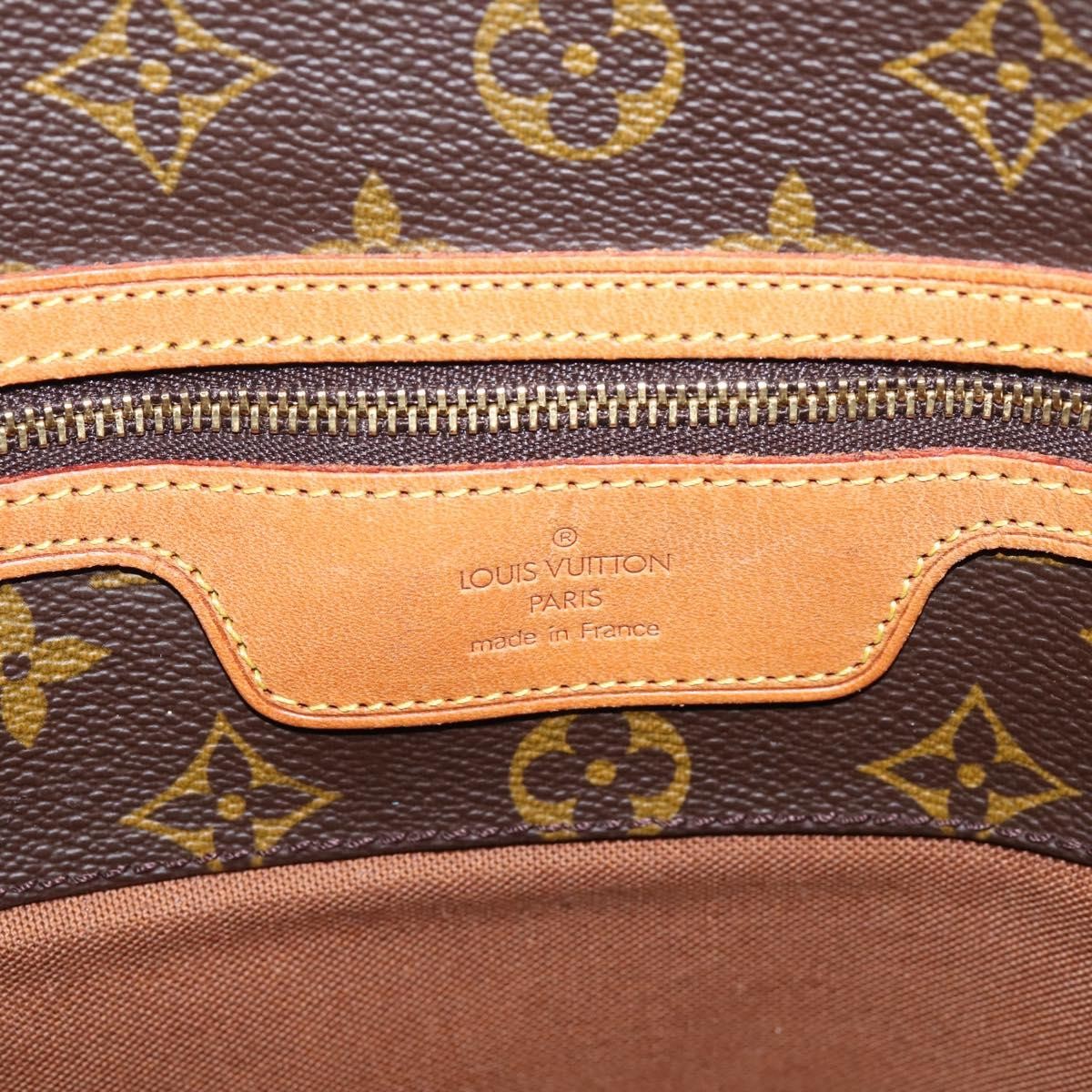 Louis Vuitton Shopping Sac Monogram Canvas, Brown, Canvas, Handbag