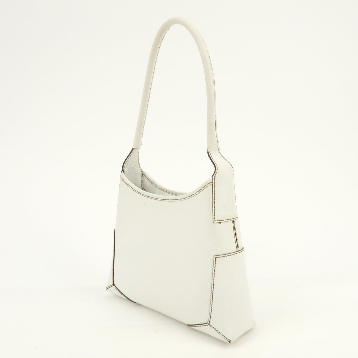 Salvatore Ferragamo Shoulder Bag Leather, White, Leather, Shoulder Bag