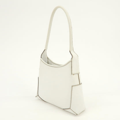 Salvatore Ferragamo Shoulder Bag Leather, White, Leather, Shoulder Bag